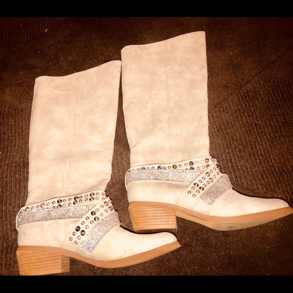 Boots with bling euc
